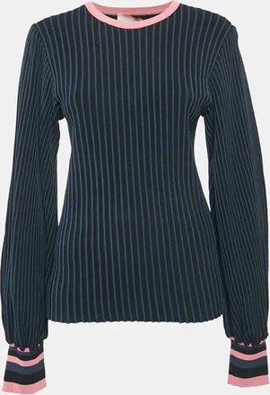 Roksanda Ilincic Roksanda Black/blue Stripe Jersey Sweater Top