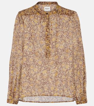 Isabel Marant Maria floral cotton voile blouse