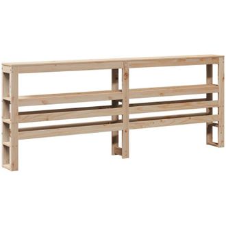 vidaXL Cabecero De Cama Con Estantes Madera Maciza De Pino 200 Cm Vidaxl