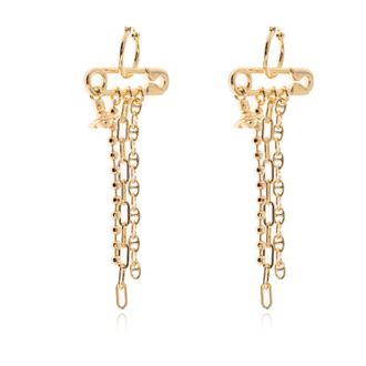 Vivienne Westwood Accessoires, Dames, Geel, ONE Size, Oorbellen met hangers