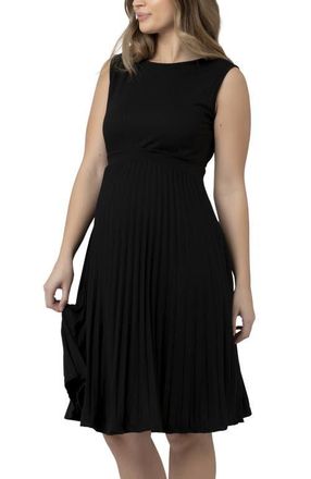 Ripe Knife Pleat Dress - Round Neck in Black at Nordstrom, Size X-Large Au