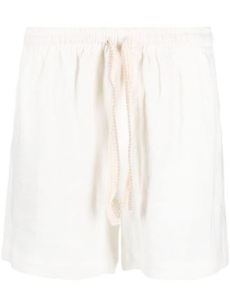 Commas linen lounge shorts - men - Linen/Flax - S - White