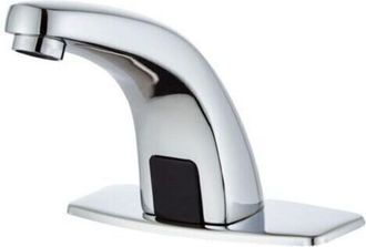 OEM Robinet Lavabo Automatique - Capteur Infrarouge 10-20 Cm - Alimentation Piles Aa Ou Secteur - Finition Chrome - 1 Pi&egrave;ce