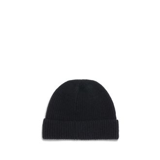 Prada Mens Black Wool Oves Aries Beanie Accessory