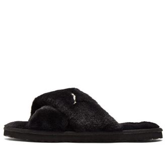 Puma (WMNS) PUMA Fluff X Strap Slide Black 384936-01