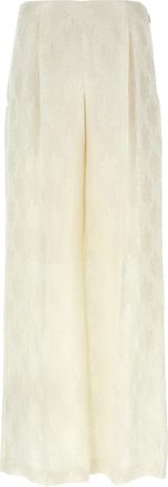 Fendi White Silk Casual Womens Pants