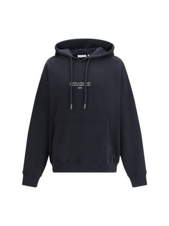Off-white Black Relaxed Logo Hoodie