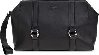 Alexander McQueen Leren Handtas - Heren - Clutches - Zwart - ONE Size - Leer - Tassen