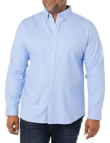 Chemise bleu clair en oxford à grand col boutonné | Hast – Hast Paris