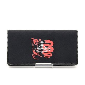 Vivienne Westwood Color Canvas Leather Long Wallet (Bi-Fold) (Pre-Owned)