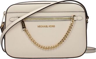 Michael Kors Leren Crossbodytas - Dames - Schoudertassen - Beige - ONE Size - Leer - Tassen