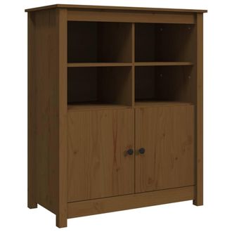 Berkfield Home Sideboard Honey Brown 83x41.5x100 cm Solid Wood Pine