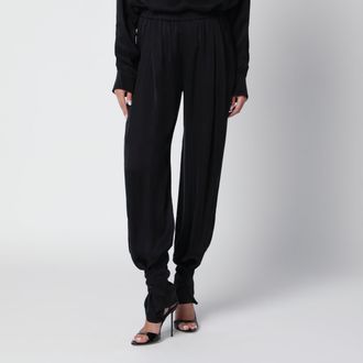 Andamane Renee black cupro trousers
