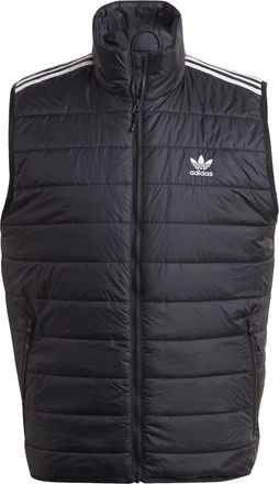 adidas Originals Mens Padded Stand Collar Puffer Vest in Black - Size X-Small