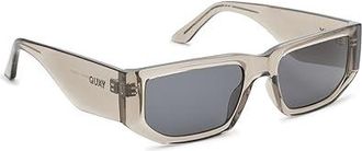 Quay Good Time Fashion Sunglasses Grey/Black, Plastic