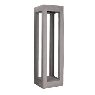 Forlight Box - Baliza Exterior Led Para Jard&iacute;n Y Terraza De Cemento Natural De 70cm Alto. Luz Led Blanco Neutro De 4000k Con Potencia De 5.8w Y 115lm. Impermea