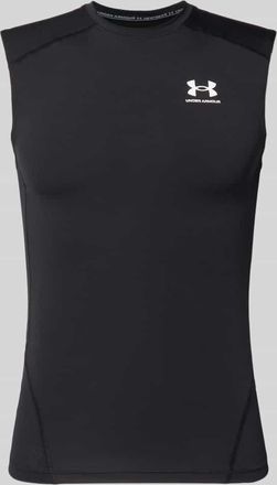 Under Armour Slim Fit Top mit Logo-Print in Black, Gr&ouml;&szlig;e XXXL