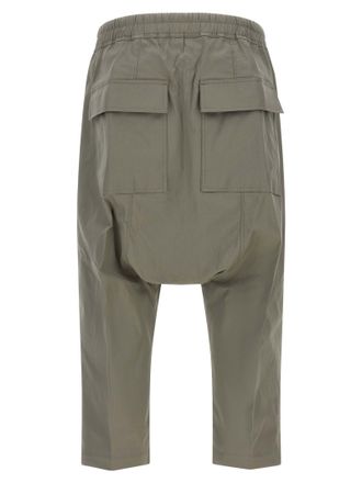 Rick Owens Drawstring Cropped Trousers - Sage Green