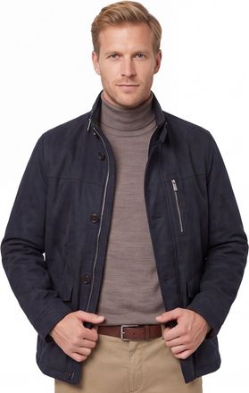 Bugatti donkerblauwe polyester tussenjas