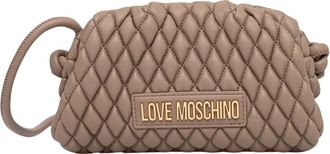 Love Moschino Envelope Crossbody Tas - Dames - Tassen - Bruin - Maat: ONE Size Leer
