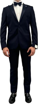 L.B.M. 1911 Elegant Herenjas - Heren - Business pakken - Blauw - 3XL - Kostuums