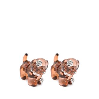 Yvmin Dog-shape Embellished Earrings