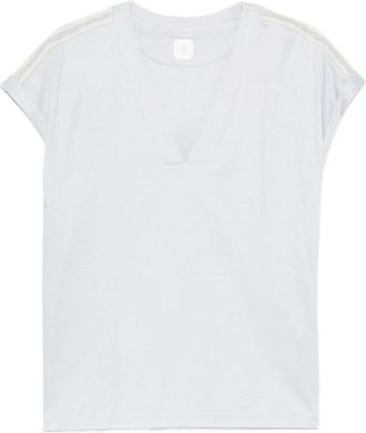 Eleventy T.shirt polvere - Dames - T-shirts - Blauw - L - Tops