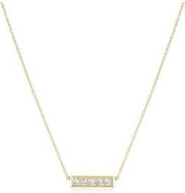 Bespoke Yellow Gold Diamond Bar Necklace