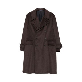 Caruso Co 510F Jas - Heren - Mantel - Bruin - 2XL - Wol - Jassen