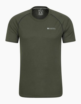 Mountain Warehouse Mens Mountain Warehouse Mens Aero II Short-Sleeved T-Shirt - Green - Size: 44