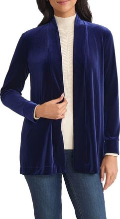 Jones New York Open Front Cardigan in Dark Sapphire at Nordstrom, Size X-Small