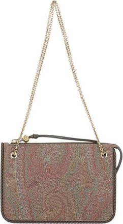 Etro Paisley Schoudertas - Dames - Schoudertassen - Veelkleurig - ONE Size - Leer - Tassen