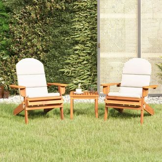 vidaXL Juego De Muebles De Jard&iacute;n Adirondack 3 Piezas Madera Acacia Vidaxl