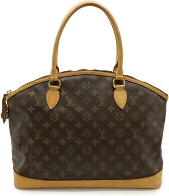 Louis Vuitton Brown Monogram White Monogram Handbag Shoulder Bag Tote Bag (Pre-Owned)