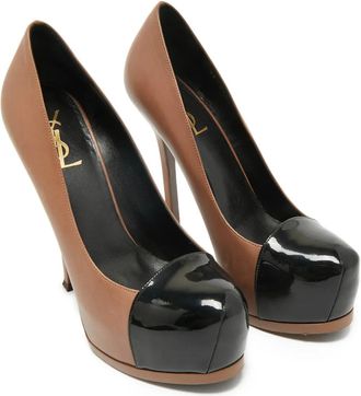 Saint Laurent Pumps Tribtoo con plateau - Marrone