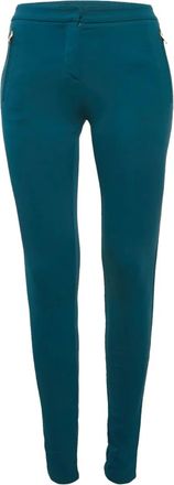 Roberto Cavalli Skinny broek met rits - Blauw