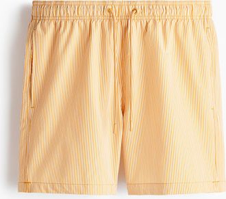 H&M Badeshorts aus Seersucker - Orange