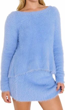 Minkpink Elidi Knit Mini Skirt In Light Blue