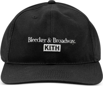 Kith Aaron pet met borduurwerk - Zwart