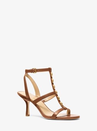 Michael Kors Nara Studded Leather Sandal