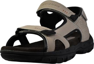 Skechers Mens Garver-Louden 64487 Open Toe Sandal W/Strap Closure, Taupe, 12 M US, Taupe, 11 UK