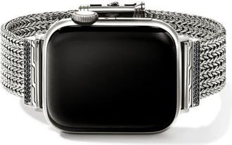 John Hardy Icon Link Smart Watch Strap in Sterling Silver at Nordstrom, Size Medium