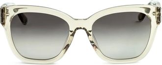 Linda Farrow Occhiali da sole squadrati - Bianco