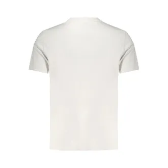 Calvin Klein Logo-Embroidered Cotton T-Shirt - White