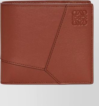 Loewe calf leather puzzle bifold wallet