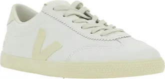 Veja Unisex Sneaker Volley White Leather Organic Traced Trainers