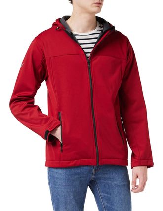 Trigema Mens Jacket, Rubin, 3XL