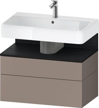 Duravit Duravit - Qatego Mueble Bajo Lavabo, 1 Extra&iacute;ble Y 1 Caj&oacute;n