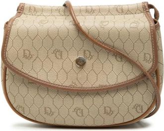 Dior Pre-owned Canvas Crossbody Bag - Dames - Vintage Schoudertas - Beige - ONE Size - Vintage