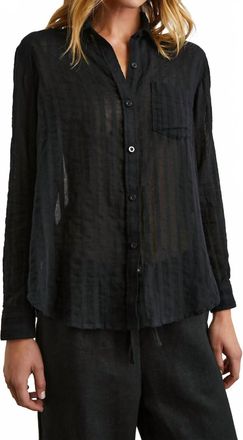 Rails Charli Blouse In Black Shadow Stripe
